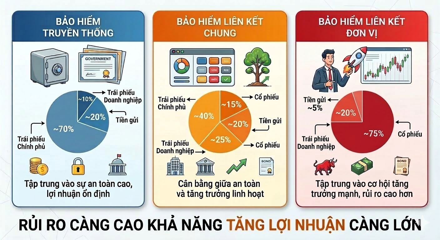 So Sánh Các Loại Hình Đầu Tư