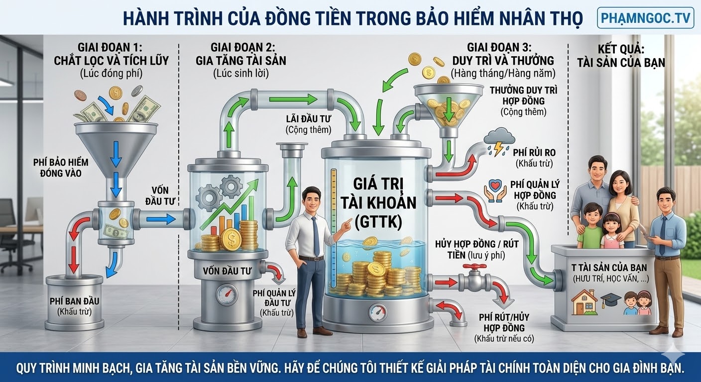 Hành trình đồng tiền trong bảo hiểm